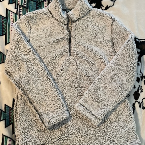 stillwater supply co Sweaters - Cozy Sherpa Pullover in Light Gray